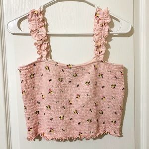 Pink crop top